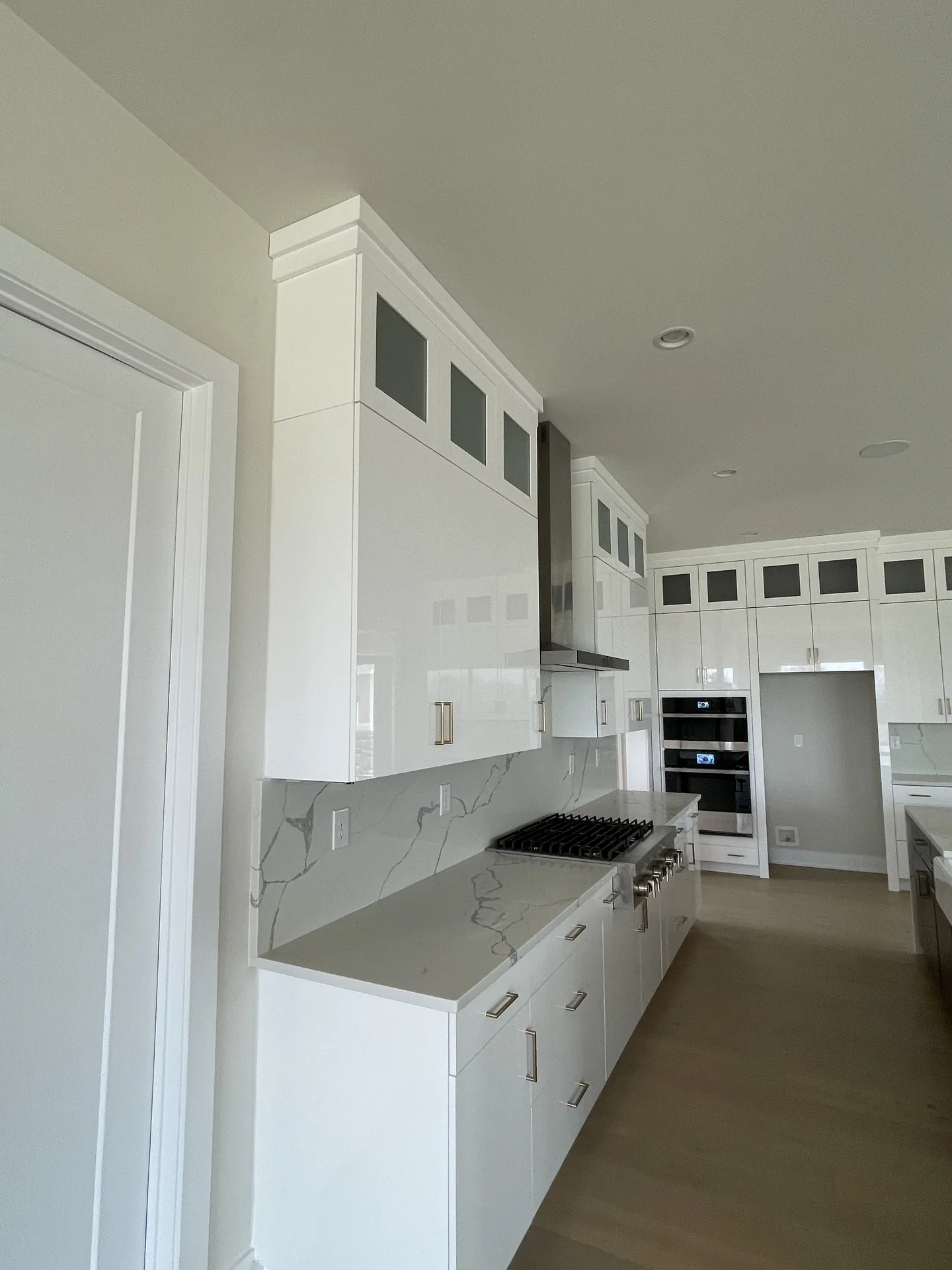 Galley Cooktop Wall & Vented Hood, Kitchen Detail